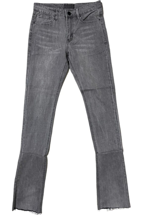 Ash Gray Stacked Flare Jean