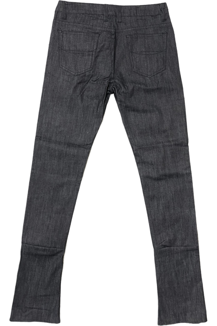 Raw Black Stacked Flare Jean
